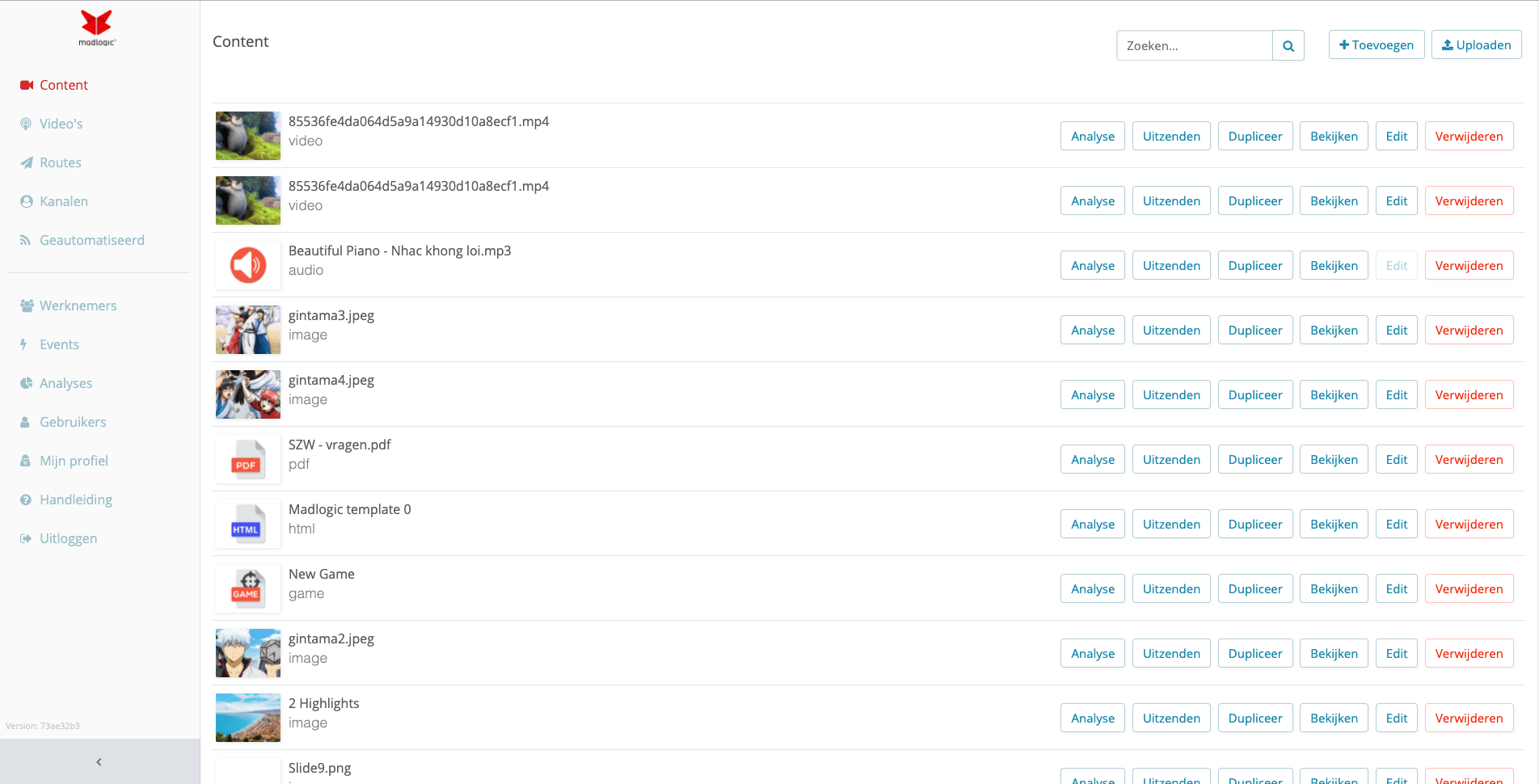 Equipe Web Interface